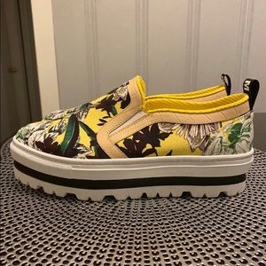 MSGM Floral Platform Sneakers